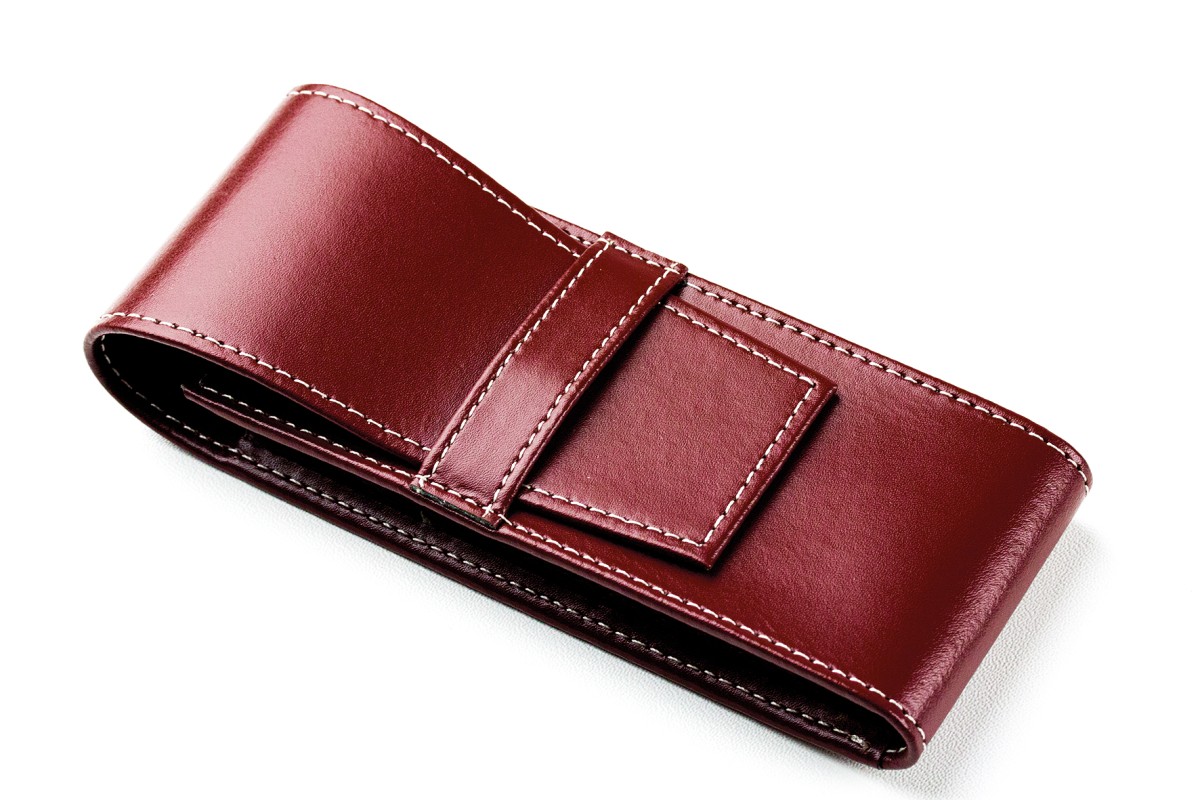 Schreibgeräteetui TRIO CAMBRIDGE Top Grain Leder rot